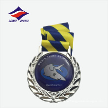 Medalha de metal da partida de natação de venda direta da fábrica